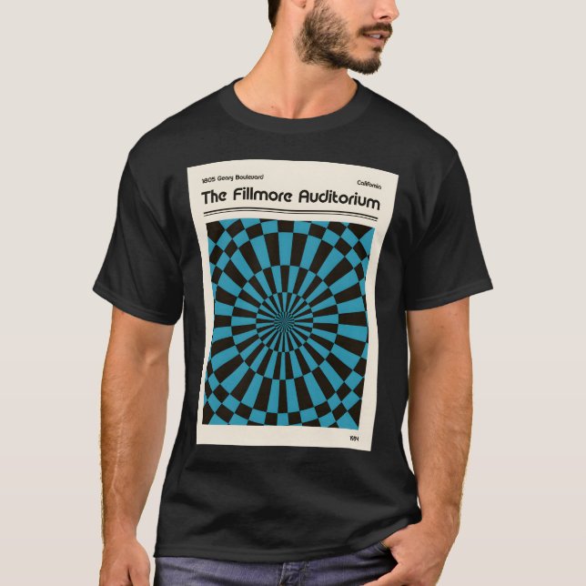 Camiseta Fillmore Auditorium Retro Art (Anverso)