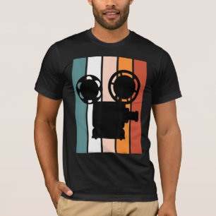 Camiseta Film Director Cinematographer Filmmaker Crew Retro