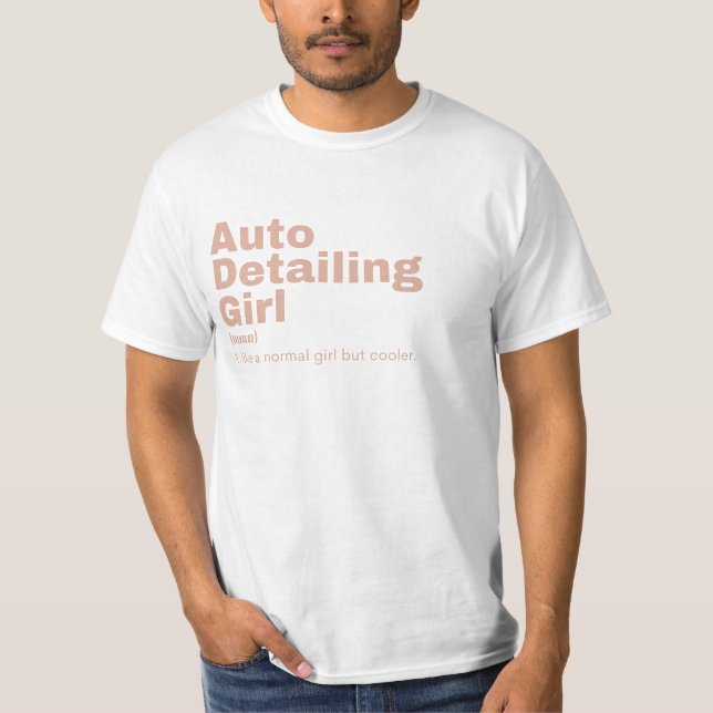 Camiseta Film Girl - Auto Detailing (Anverso)