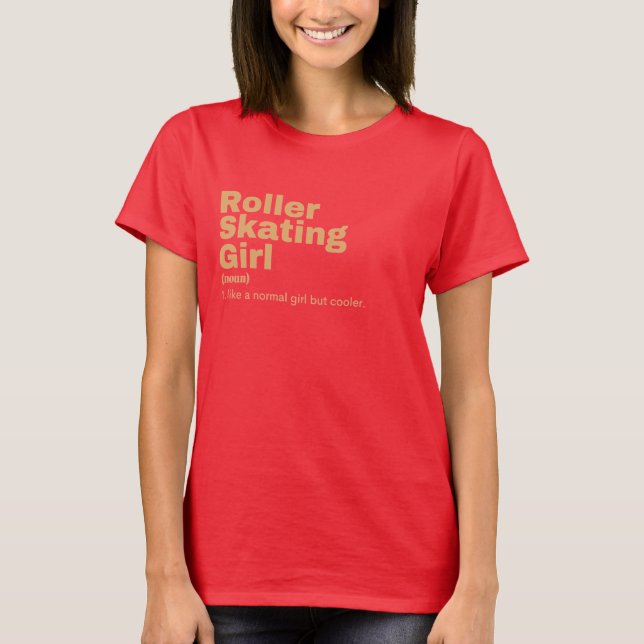 Camiseta Film Girl - Roller Skating (Anverso)