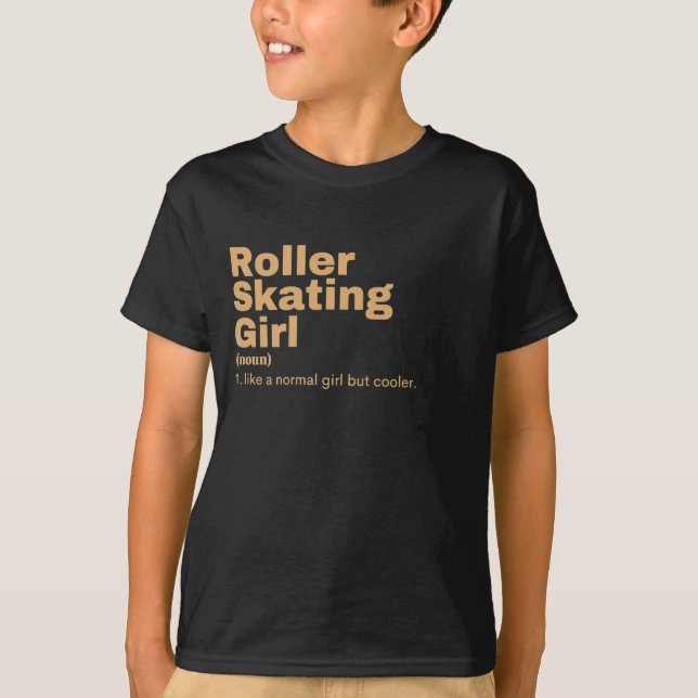 Camiseta Film Girl - Roller Skating (Anverso)