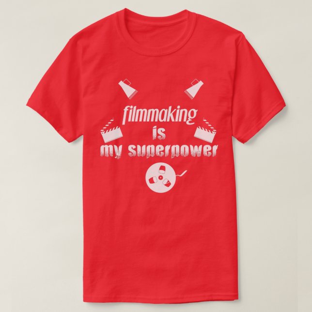 Camiseta filmación es mi flmi de superpotencia de los amant (Diseño del anverso)