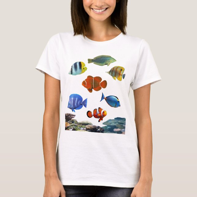 Camiseta Filón tropical con los pescados (Anverso)