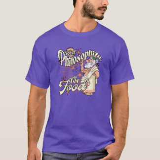 Camiseta Filosofará por comida Filosofía Filosofía r