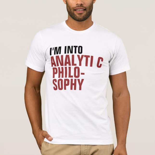 Camiseta Filosofía analítica (Anverso)