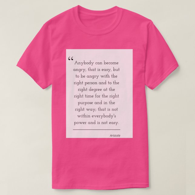 Camiseta Filosofía Cita Aristóteles 5 (Diseño del anverso)