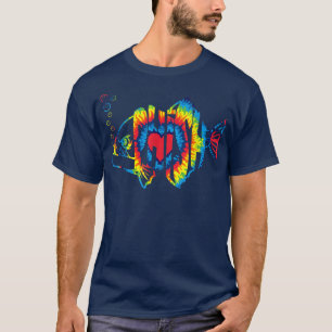 Camiseta Filosofía Colorida, Tee Tiedye Para Pescador, Pesc