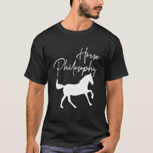Camiseta Filosofía de caballo Viaje Animal Estilo Blanco Oc