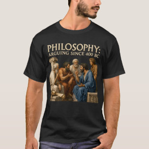 Camiseta Filosofía Debatiendo Desde el 400 a.C. Antigua Gre