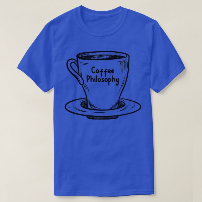 Camiseta filosofía del café (Diseño del anverso)