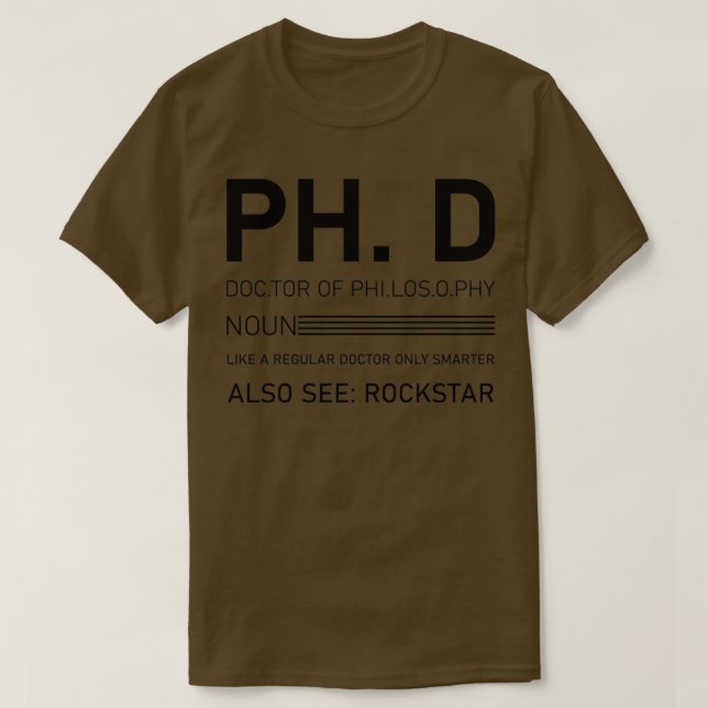 Camiseta Filosofía del doctorado 3 (Diseño del anverso)