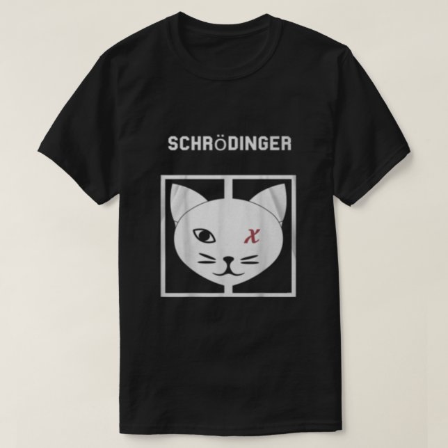 Camiseta Filosofía del Gato de Schrodingers (Diseño del anverso)