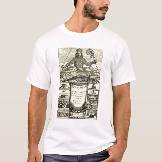 Camiseta Filosofía del leviatán de Hobbes (Anverso)