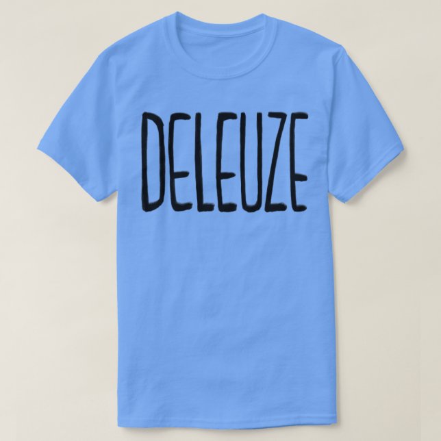 Camiseta Filosofía Deleuze (Diseño del anverso)