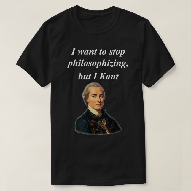 Camiseta Filosofía divertida Mayor Immanuel Kant (Diseño del anverso)