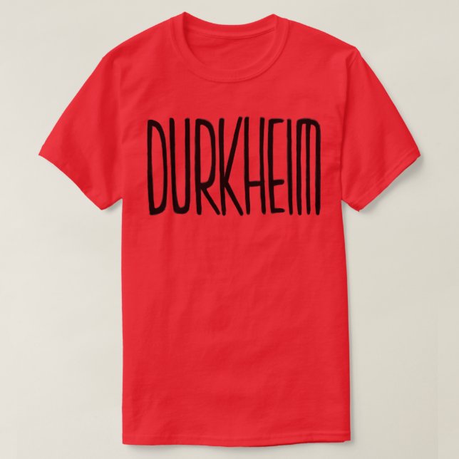 Camiseta Filosofía Durkheim (Diseño del anverso)