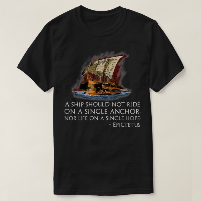 Camiseta Filosofía griega estofilia del antiguo Epictetus E (Diseño del anverso)