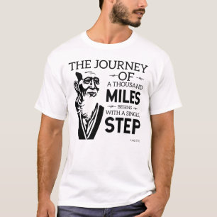 Camiseta Filosofía Lao Tzu   Negro   Mil Millas
