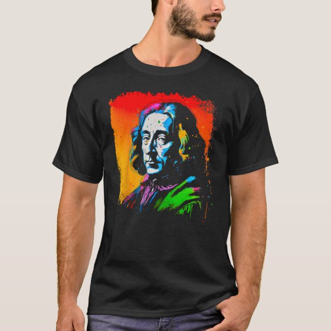 Camiseta Filosofía Marca Baruch Spinoza Filósofo (Anverso)