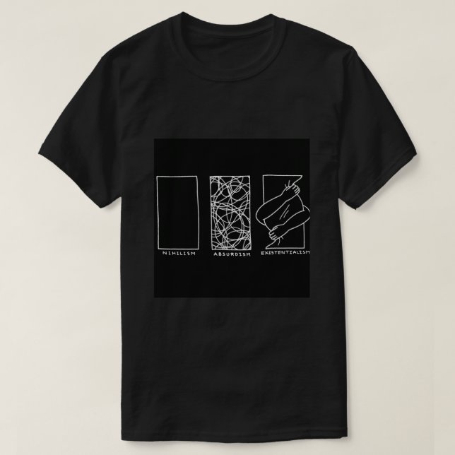 Camiseta Filosofía Nihilismo Absurdismo Existentialismo Ess (Diseño del anverso)
