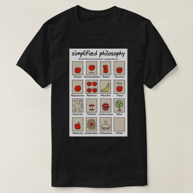 Camiseta filosofía simplificada Classic TShirt (Diseño del anverso)