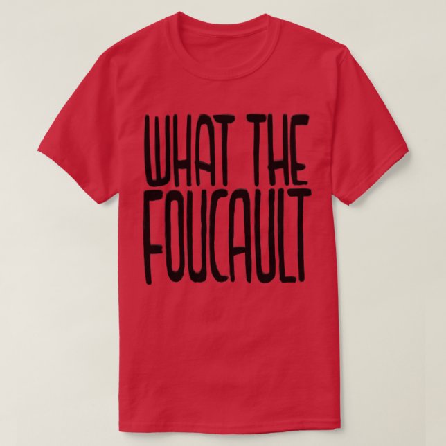 Camiseta Filosofía y foucault (Diseño del anverso)