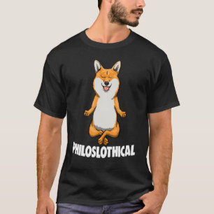 Camiseta Filosófico Cute Yoga Corgi Animal Tees Mujeres