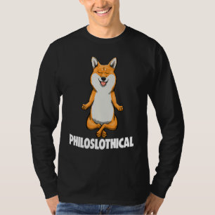 Camiseta Filosófico Cute Yoga Corgi Animal Tees Mujeres