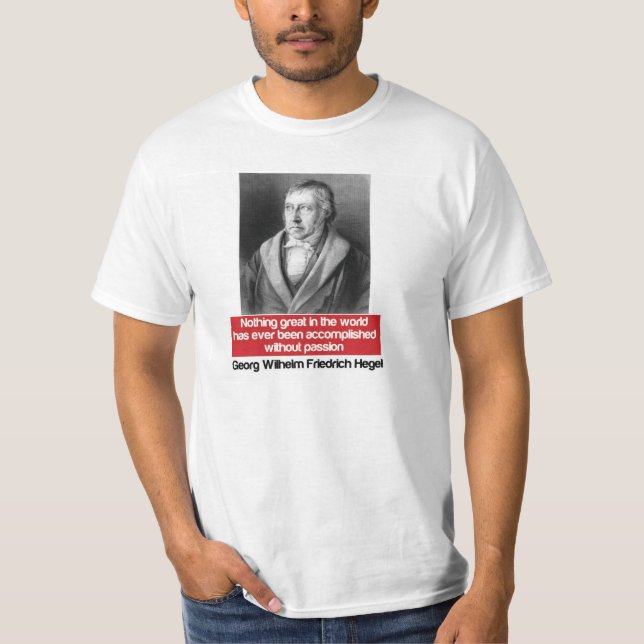 Camiseta Filósofo alemán Hegel T-Shirt (Anverso)