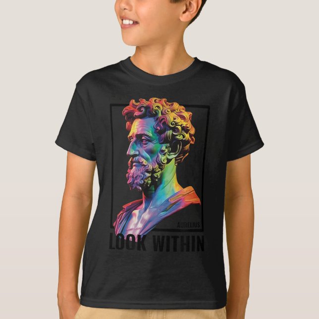 Camiseta Filósofo estoico Introspectivo Marcus Aurelius Qu (Anverso)