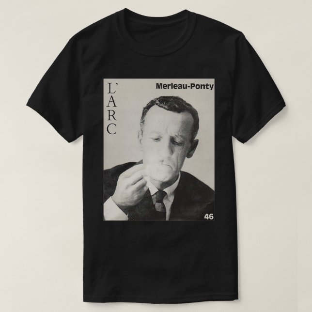 Camiseta Filósofo francés Merleau Ponty del siglo XX (Diseño del anverso)