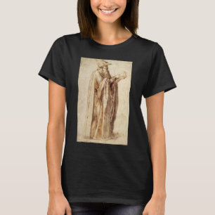 Camiseta Filósofo griego con cráneo humano por Michelangelo
