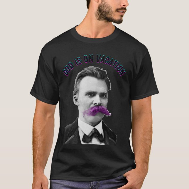 Camiseta Filósofo T-Shirt - Friedrich Nietzsche (Anverso)