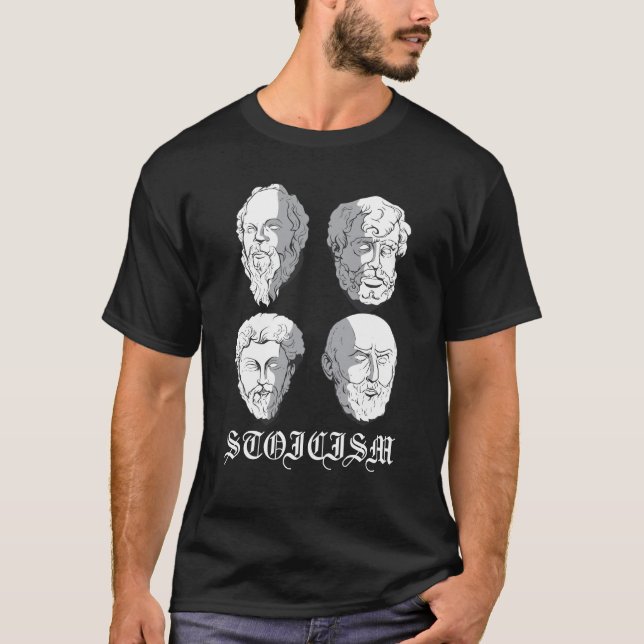 Camiseta Filósofos de estoicismo Seneca Epictitus Cicero (Anverso)