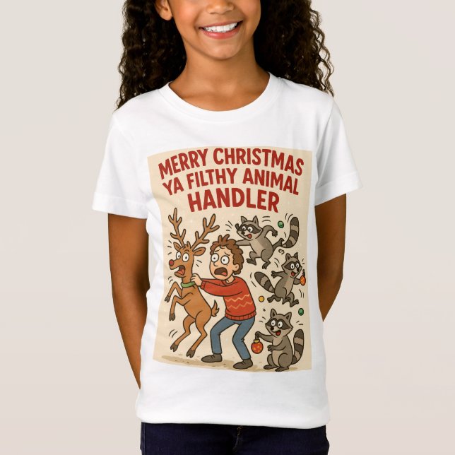 Camiseta Filthy Animal Handler – Holiday Chaos Edition (Anverso)