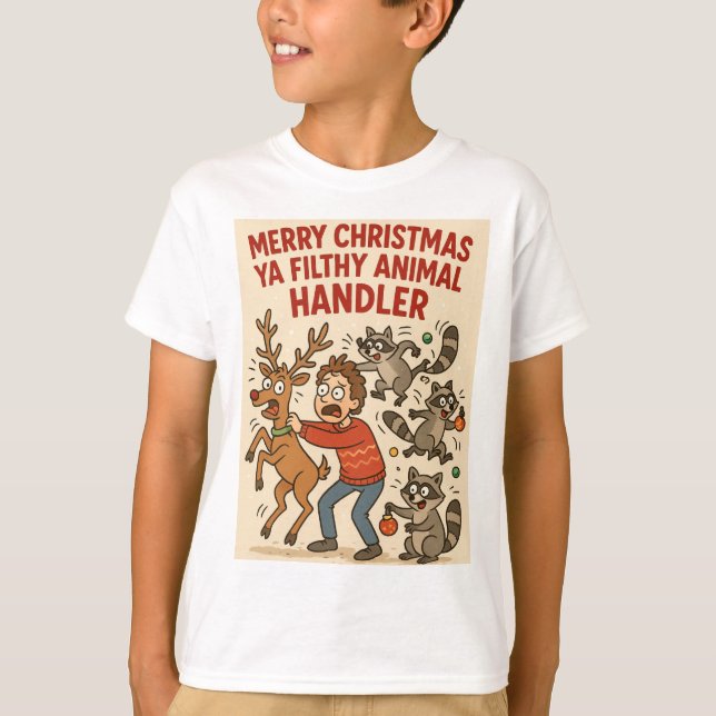 Camiseta Filthy Animal Handler – Holiday Chaos Edition (Anverso)