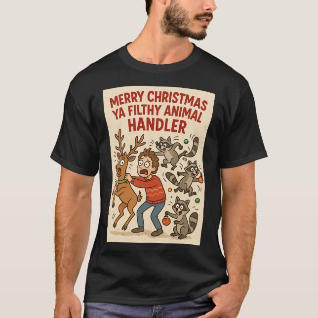 Camiseta Filthy Animal Handler – Holiday Chaos Edition (Anverso)