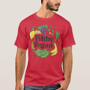 Camiseta Filthy Vegan Funny Regalo Vegetario Hombres Guay M
