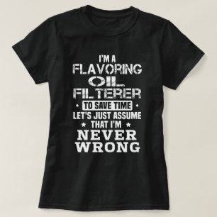Camiseta Filtro de aceite con sabor