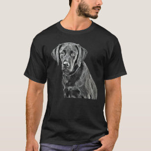Camiseta Filtro de novela gráfica Black Lab Black Labrador 