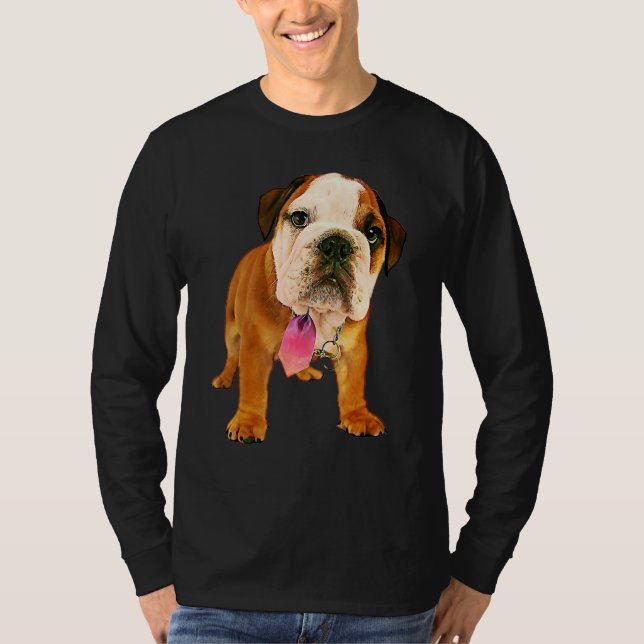 Camiseta Filtro de pintura de aceite Bulldog de corte (Anverso)