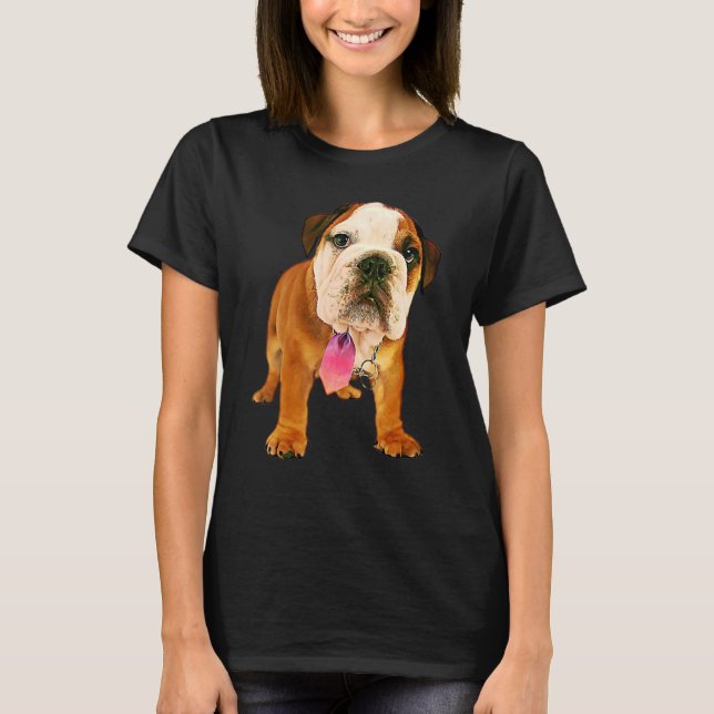 Camiseta Filtro de pintura de aceite Bulldog de corte (Anverso)