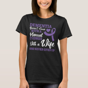 Camiseta Fin a Alz Alzheimer Conciencia Dementia Esposa Nun