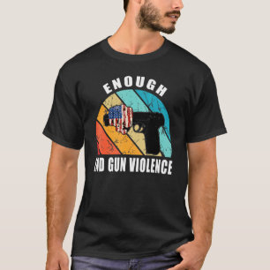 Camiseta Fin a la violencia de las armas contra la mano de