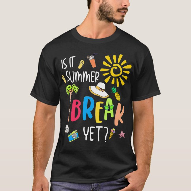 Camiseta Fin De Año Del Profesor Es Verano Y Último D (Anverso)