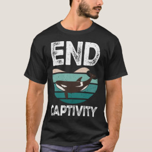 Camiseta Fin de cautividad Orca Mar Mamal Lover Pullover Ho