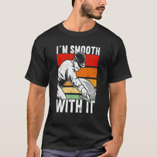 Camiseta Fin de concreto de cemento de mezclador de hormigó
