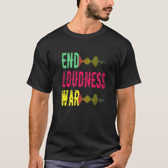Camiseta Fin de la Loudness War Home Studio Grabación Beatm (Anverso)