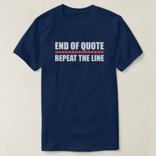 Camiseta Fin De La Oferta Repetir La Línea Fe Anti Bide