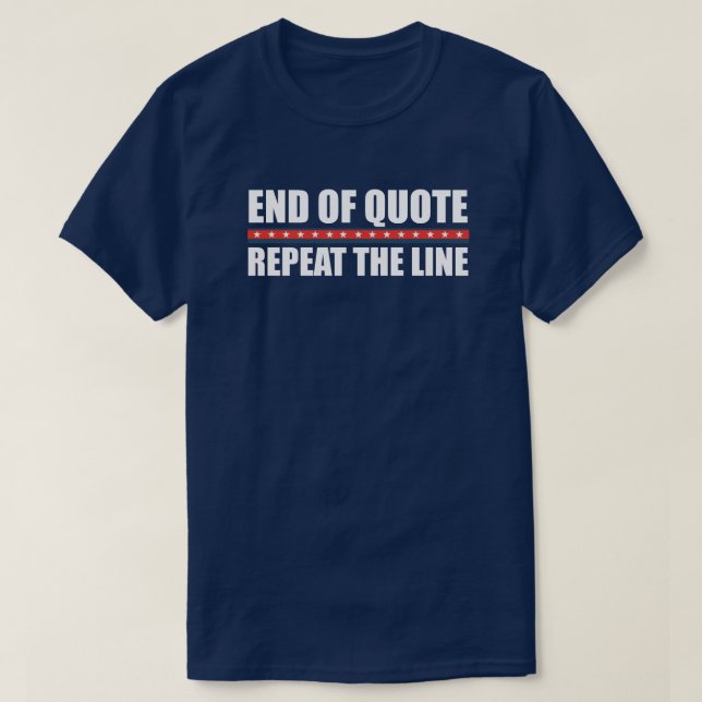 Camiseta Fin De La Oferta Repetir La Línea | Fe | Anti Bide (Diseño del anverso)